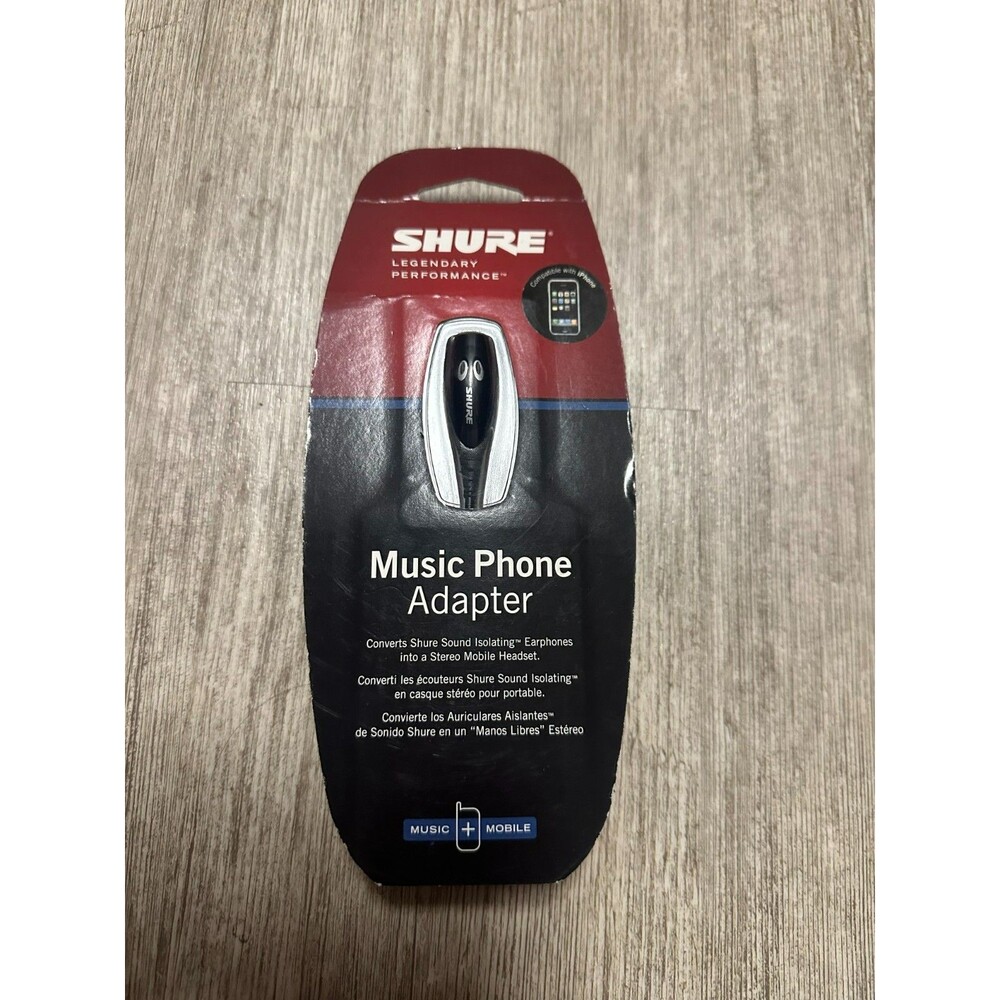 Shure MPA-3C Music Phone Adapter, Compatible With iPhone, New Sealed